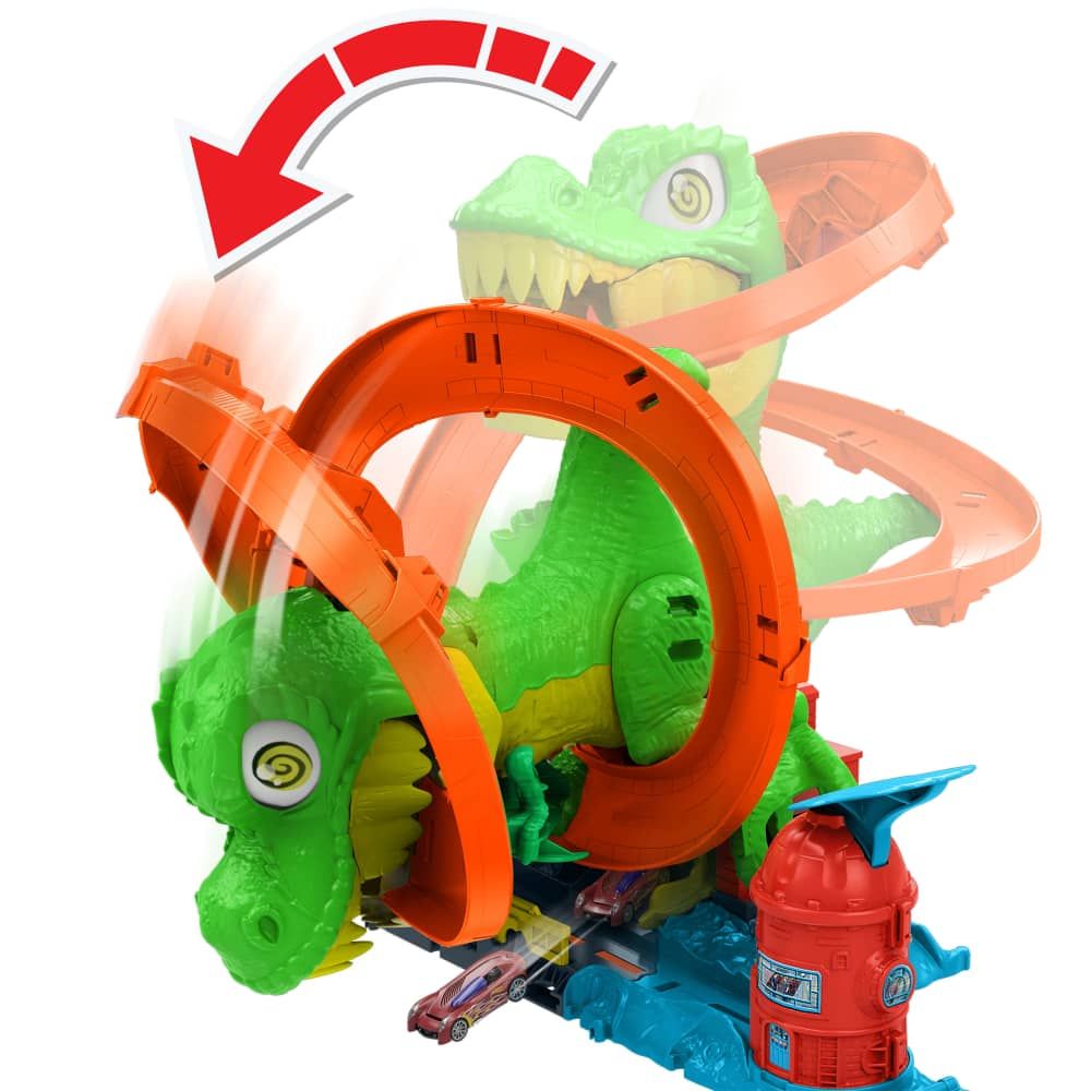 Hot Wheels | T-Rex vs Estación de Bomberos