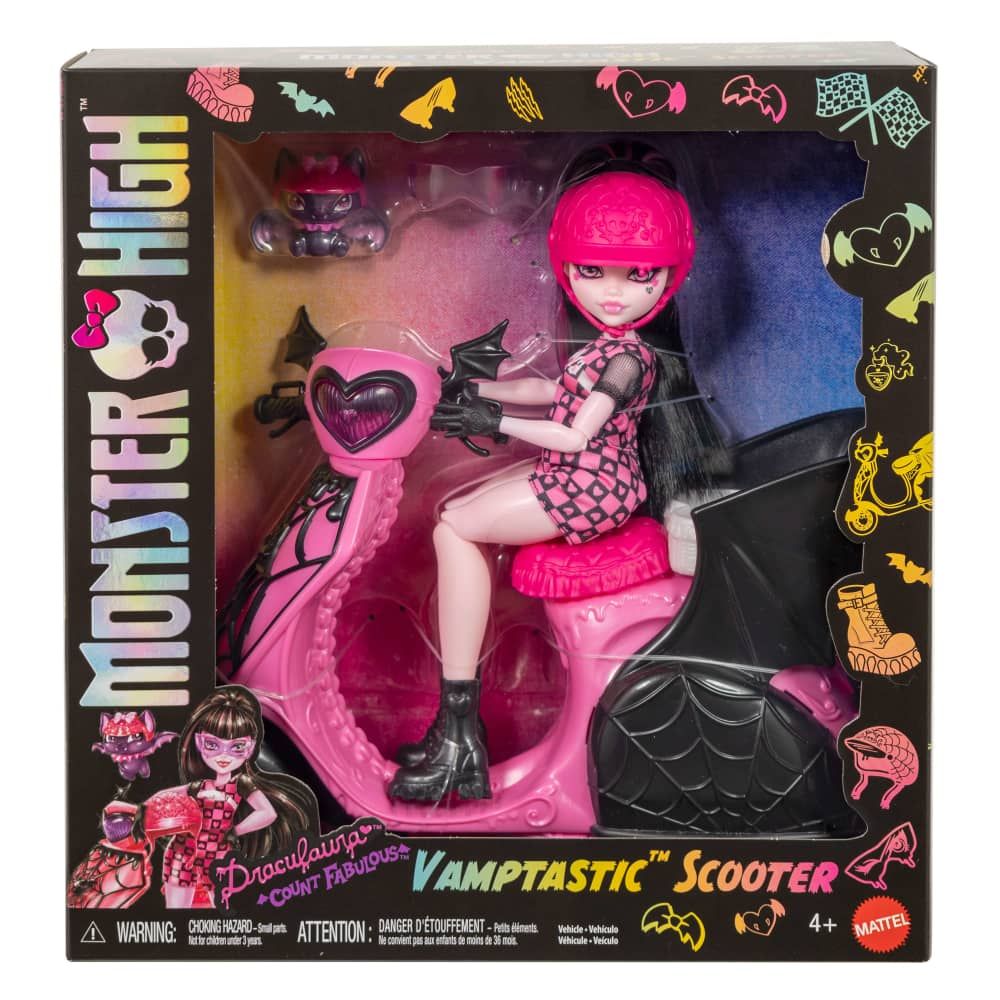 Monster High Muñeca Draculaura Scooter