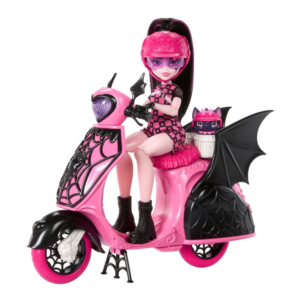 Monster High Muñeca Draculaura Scooter