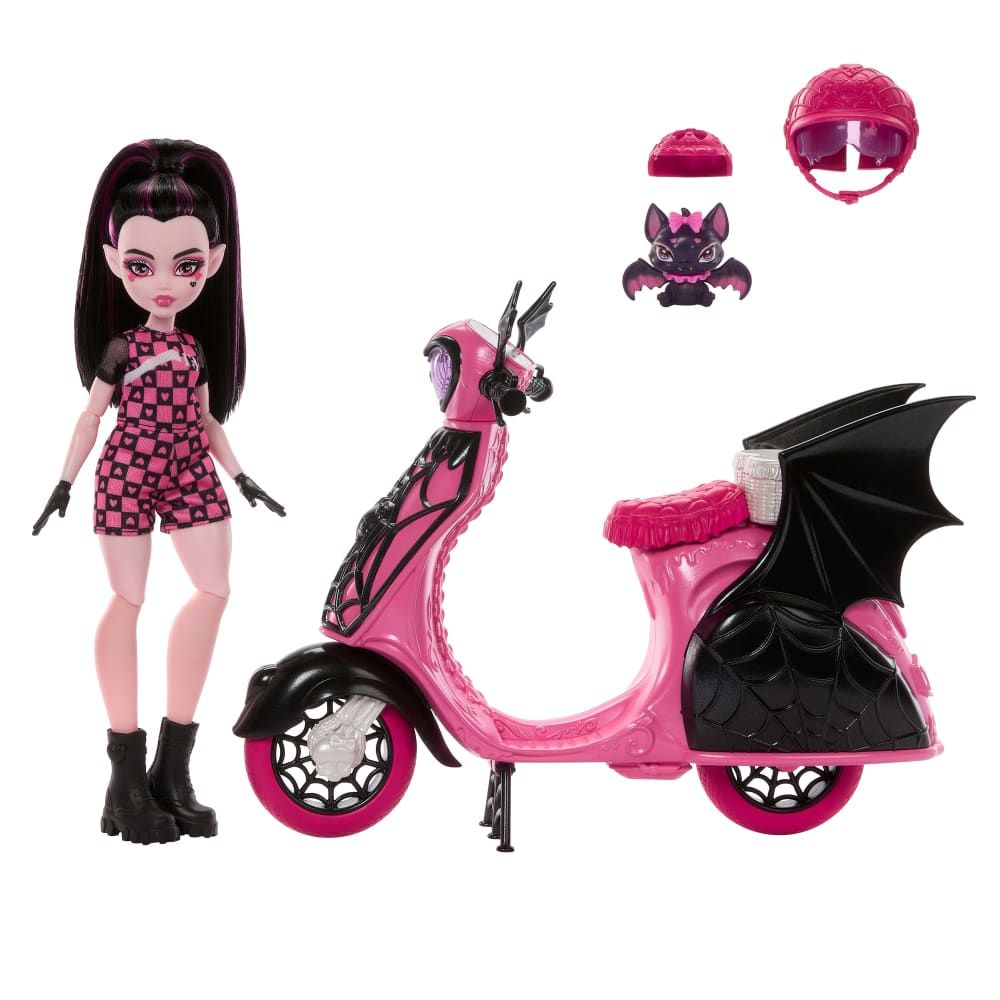 Monster High Muñeca Draculaura Scooter