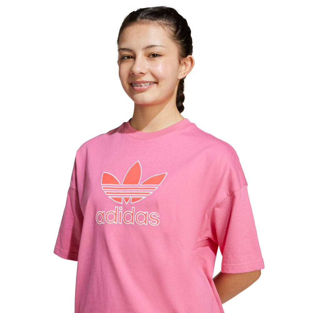 Adidas | Playera Para Niños Oversize Trefoil