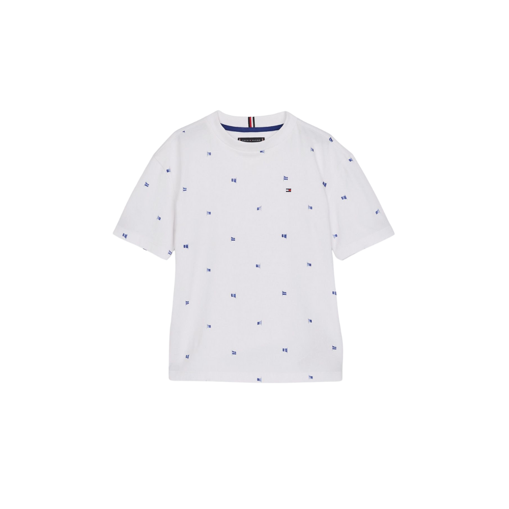 Tommy Hilfiger | Camiseta con Estampado de Banderitas para Niño