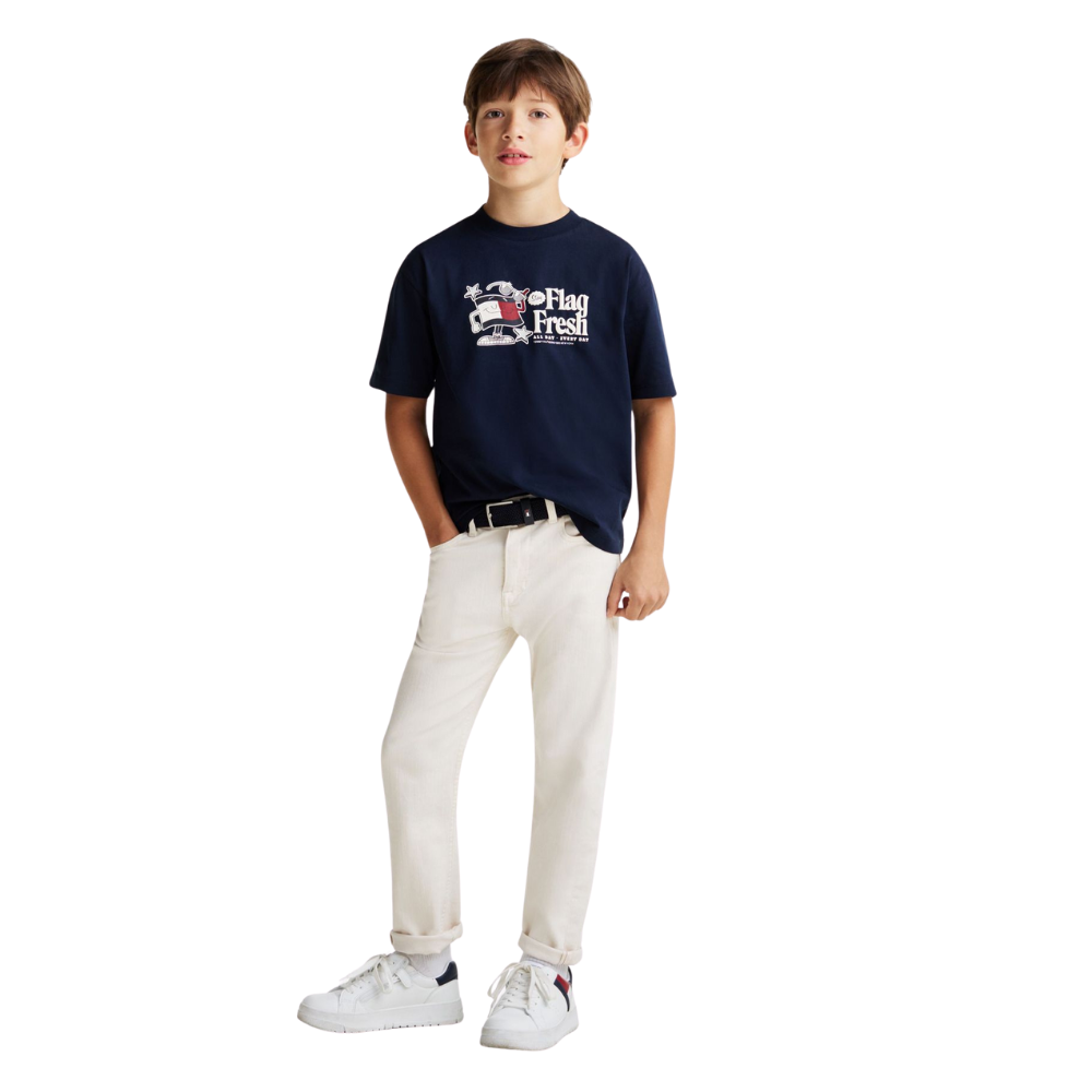 Tommy Hilfiger | Camiseta con Estampado de Banderitas para Niño