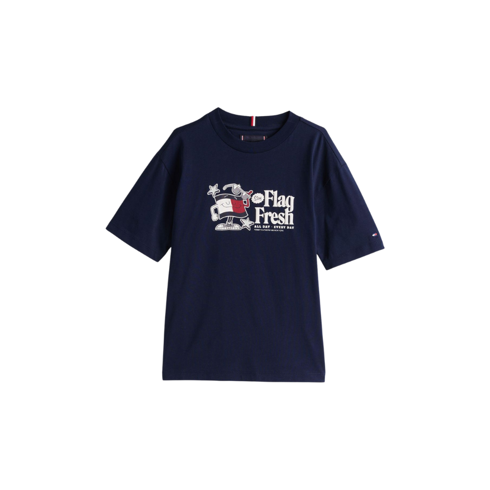 Tommy Hilfiger | Camiseta con Estampado de Banderitas para Niño