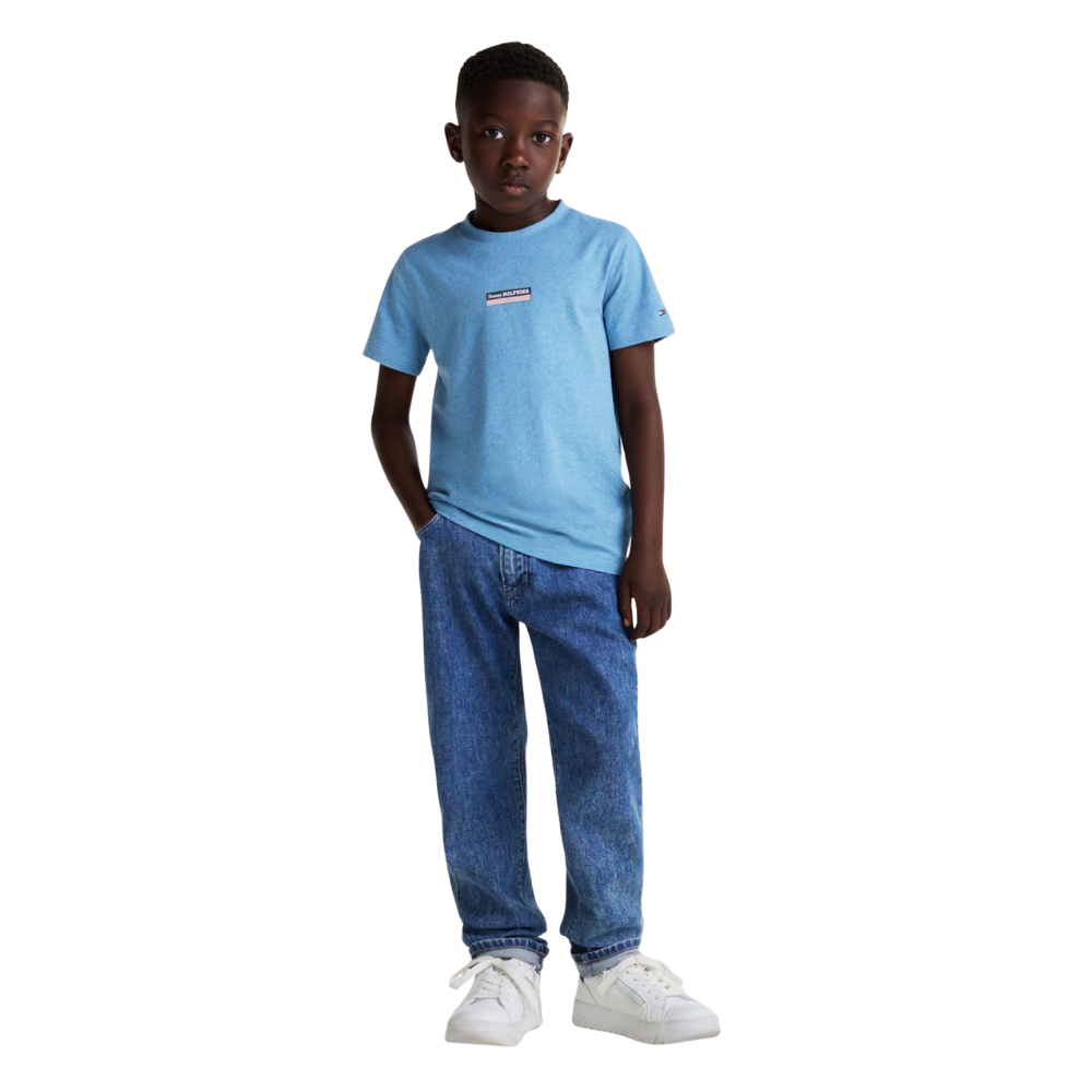 Tommy Hilfiger | Camiseta Denim de Cuello Redondo con Logo