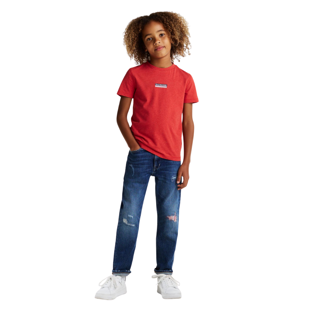 Tommy Hilfiger | Camiseta Denim de Cuello Redondo con Logo