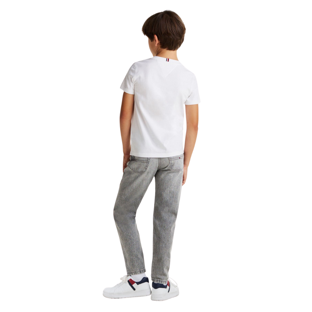 Tommy Hilfiger | Camiseta de Mélange con Monotipo Hilfiger para Niño