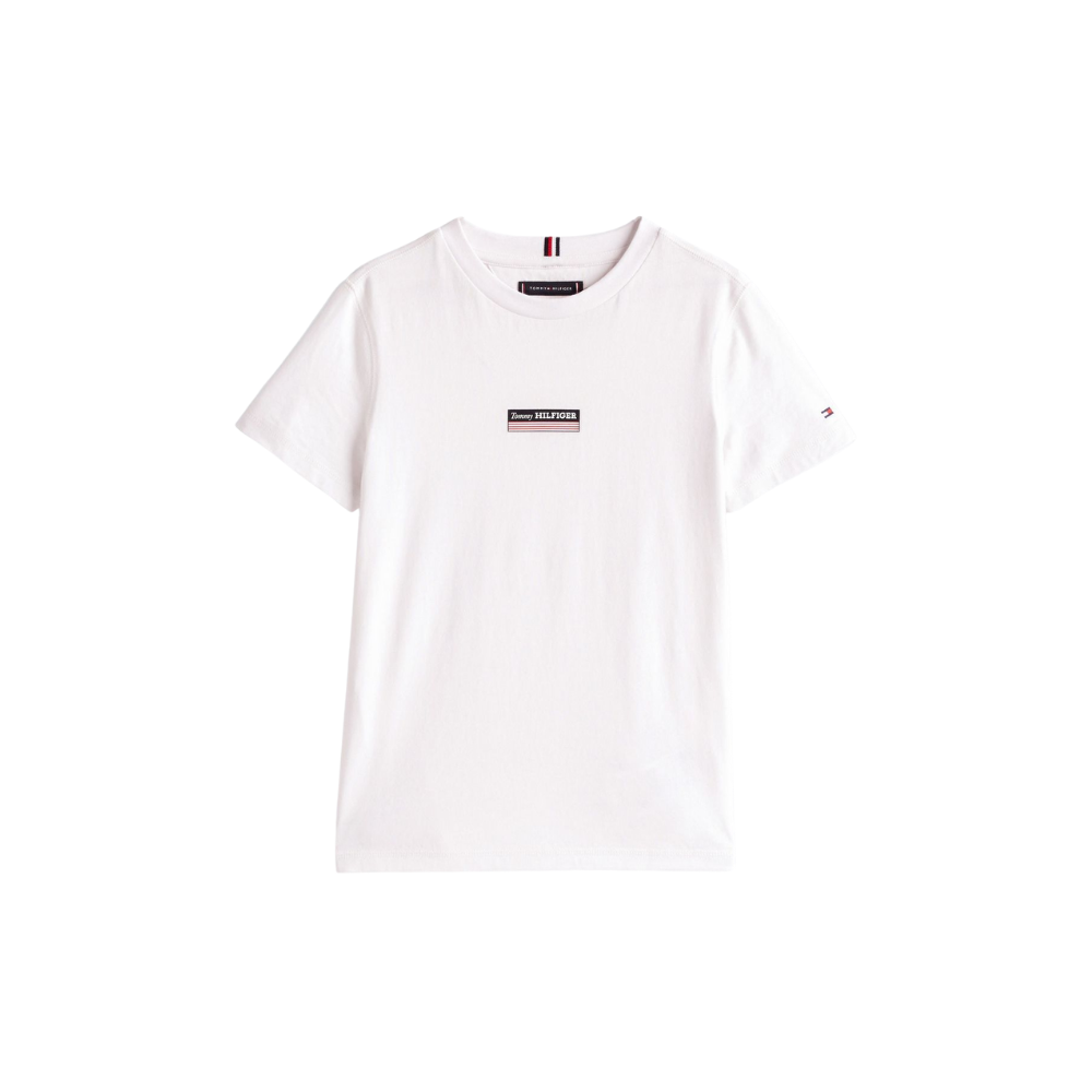 Tommy Hilfiger | Camiseta de Mélange con Monotipo Hilfiger para Niño