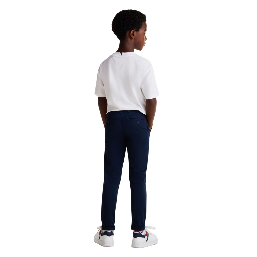 Tommy Hilfiger | Camiseta de Mélange con Monotipo Hilfiger para Niño