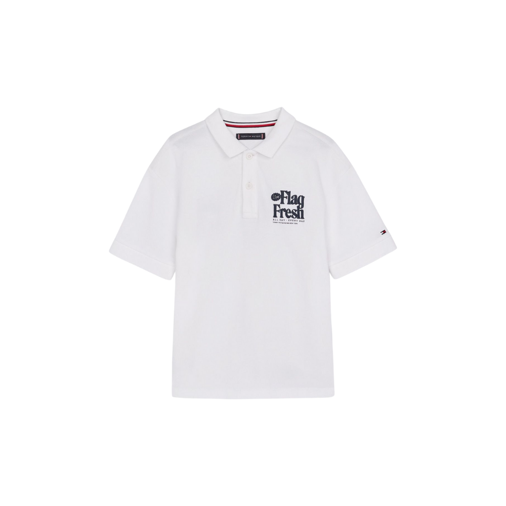 Tommy Hilfiger | Camiseta de Mélange con Monotipo Hilfiger para Niño
