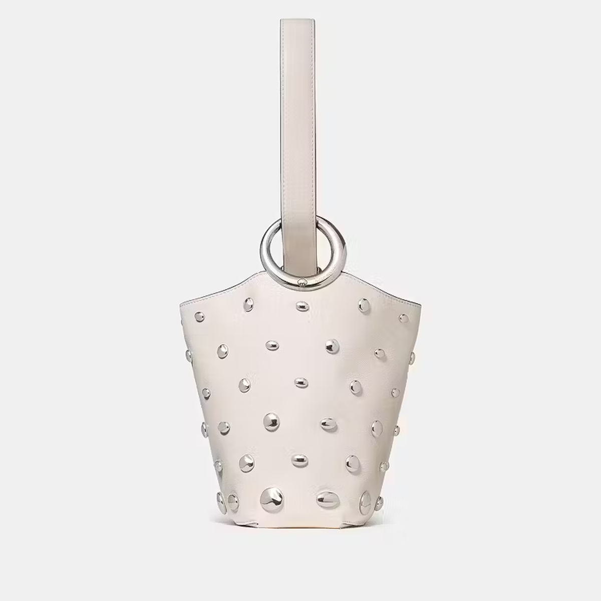 Kate Spade | Bolso bucket mini Halo con tachas – Crema