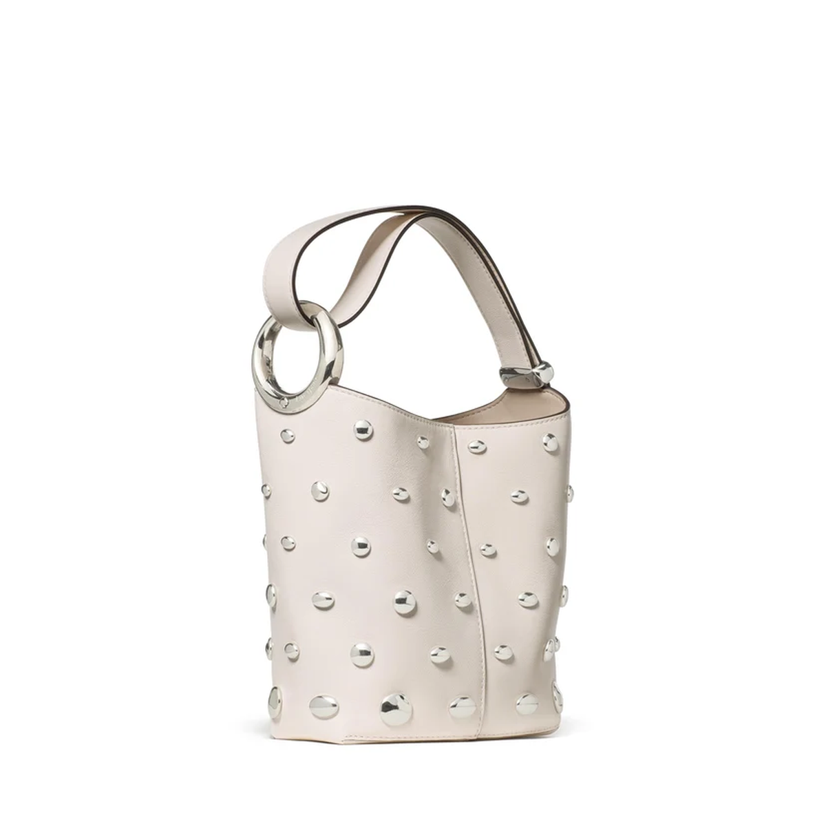 Kate Spade | Bolso bucket mini Halo con tachas – Crema