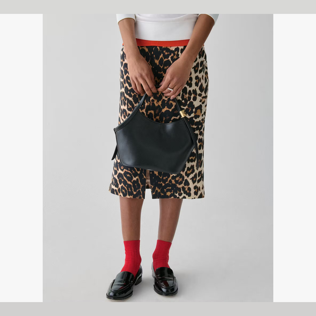 Kate Spade | Tote pequeño Deco Tulip – Negro