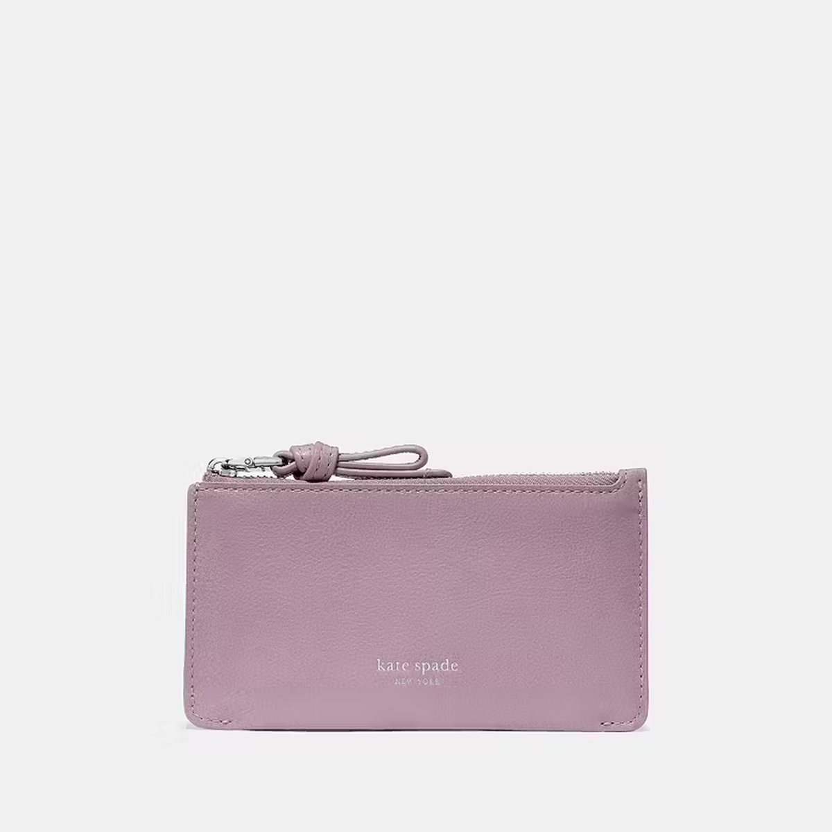 Kate Spade | Tarjetero con cierre Loop en cuero brillante – Violeta Market