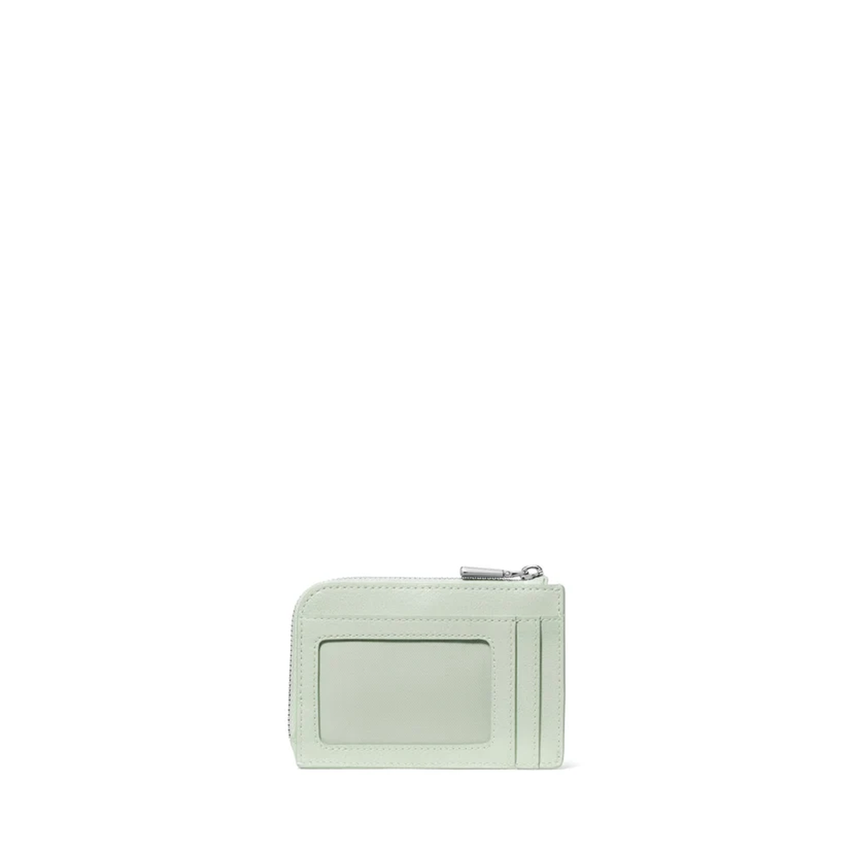 Kate Spade | Tarjetero mini con cierre en charol craquelado – Menta