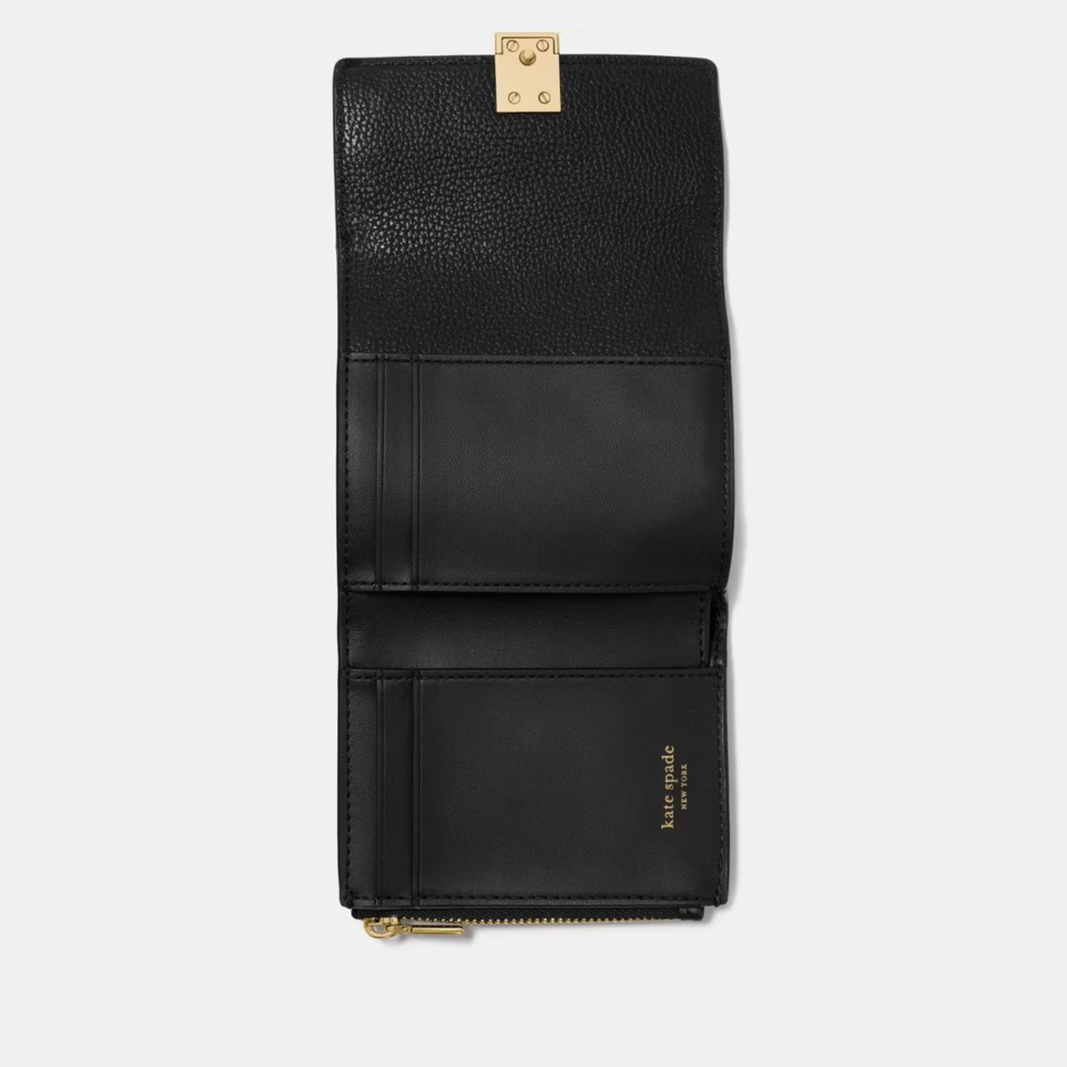 Kate Spade | Billetera pequeña Deco con solapa – Negro