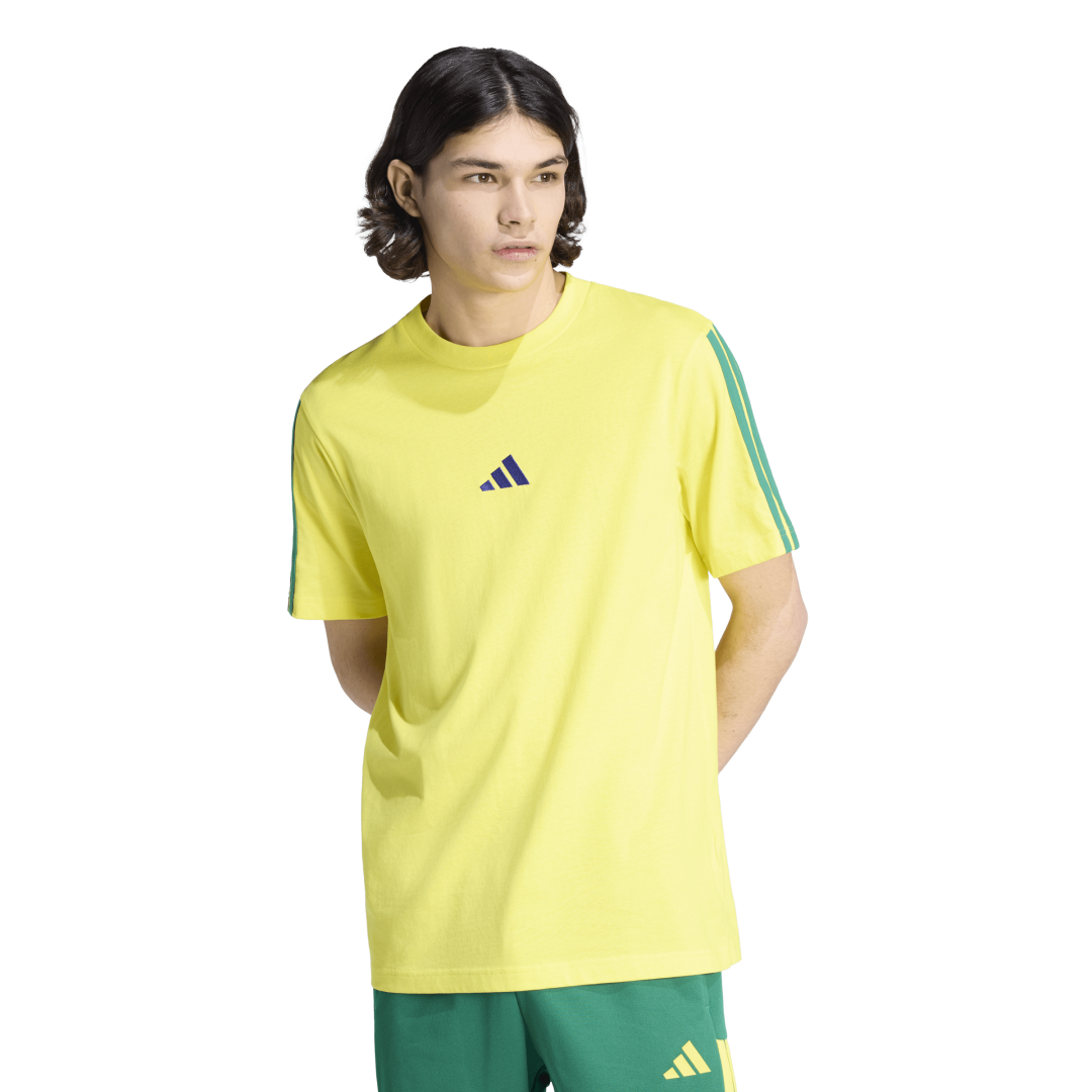 Adidas | Camiseta de Tres Rayas Essential de Malla Simple Caballero