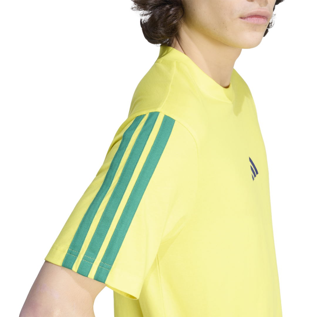 Adidas | Camiseta de Tres Rayas Essential de Malla Simple Caballero