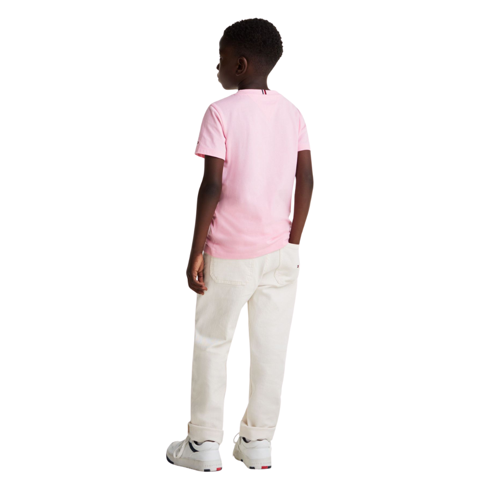 Tommy Hilfiger | Camiseta de Mélange con Monotipo Hilfiger para Niño