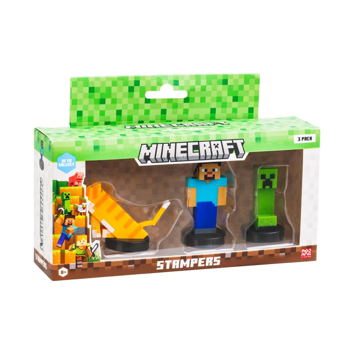 Minecraft | Set de 3 Figuras Stampers