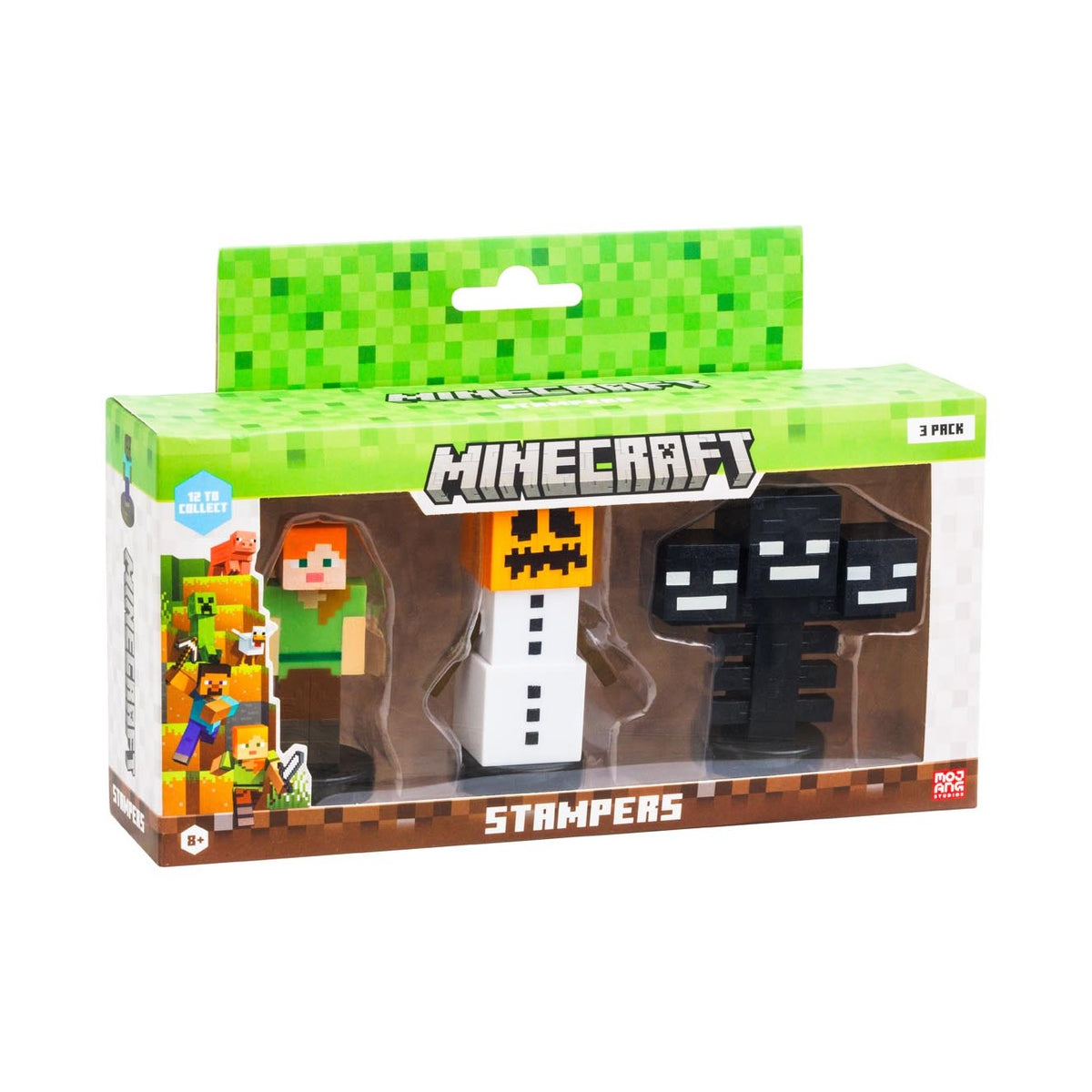 Minecraft | Set de 3 Figuras Stampers