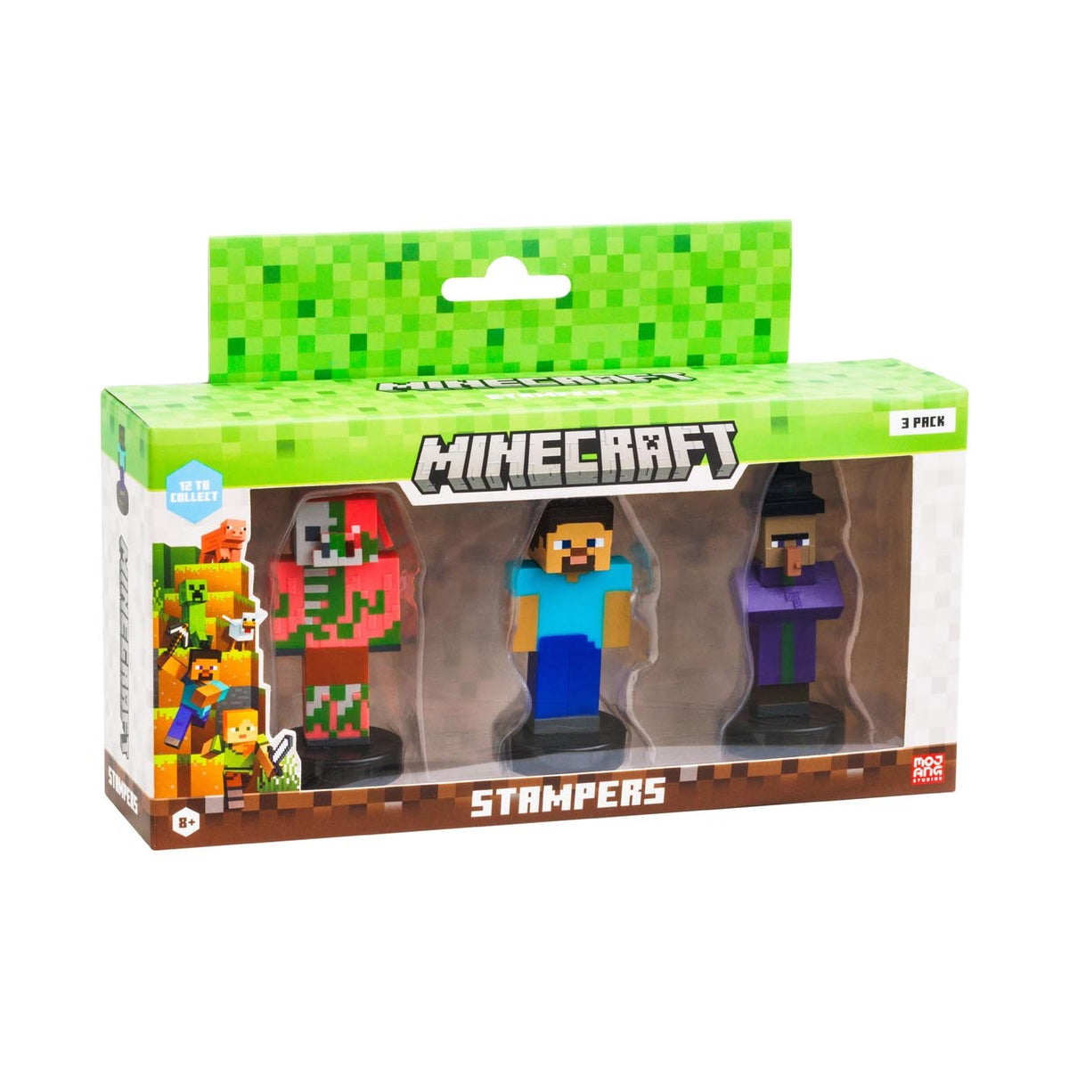 Minecraft | Set de 3 Figuras Stampers