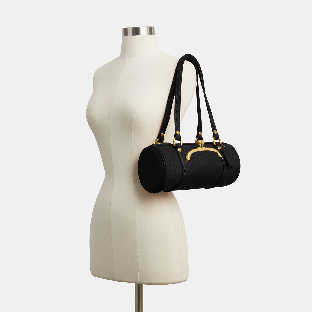 Coach | Bolso Kisslock Barrel 28 de Cuero