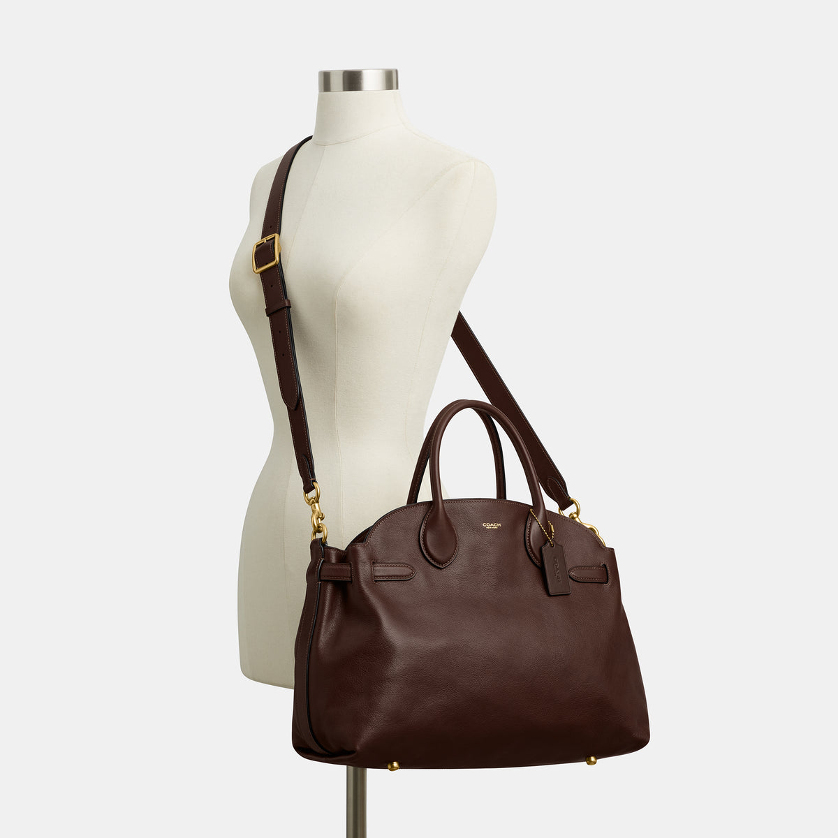 Coach | Bolso Soft Empire Carryall 40 de Cuero Brillante