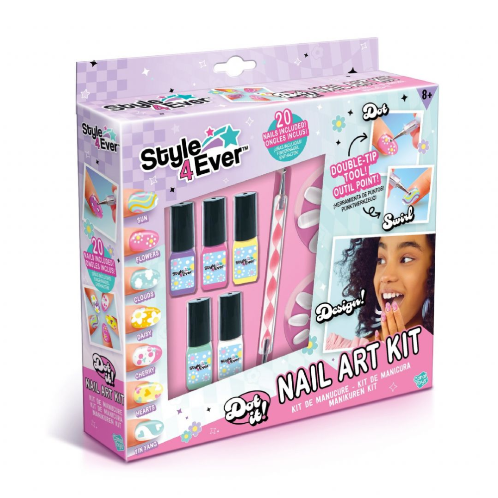 Canal Toys | Nail Art Kit – Kit Creativo para Decoración de Uñas