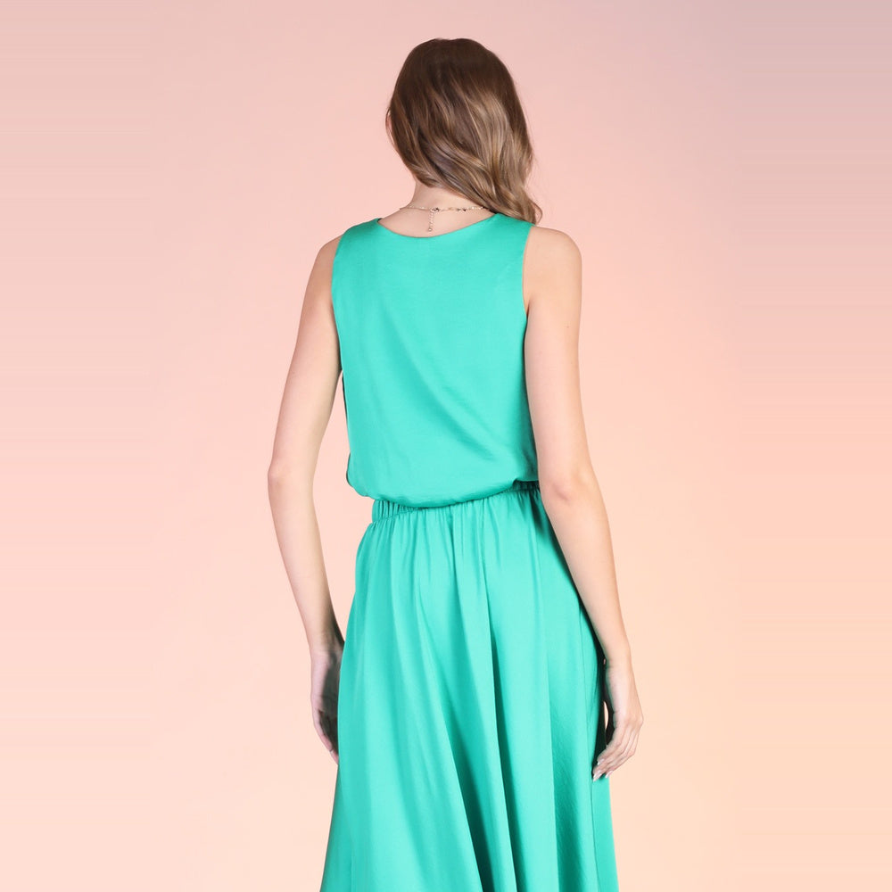 Pantalón de Pierna Ancha con Aberturas Laterales para Dama