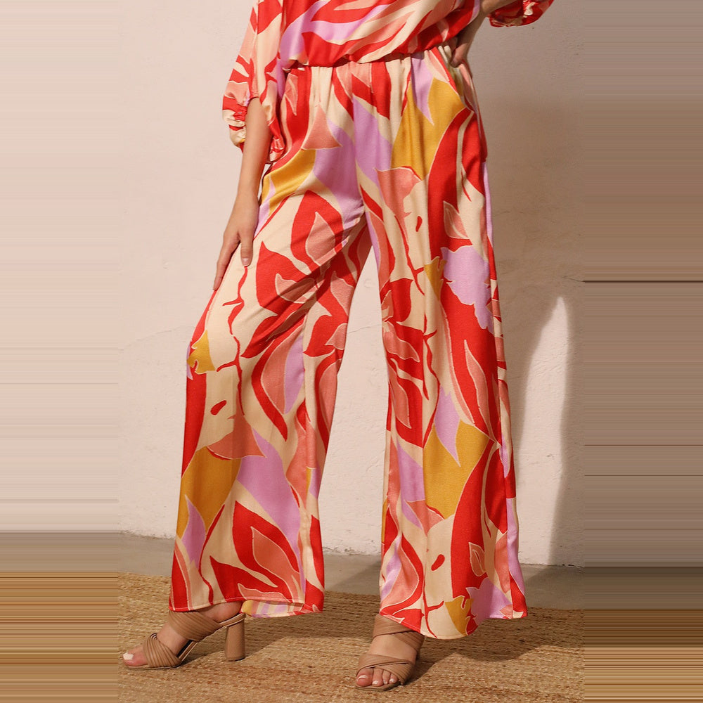 Pantalón Satinado con Bolsillos para Dama
