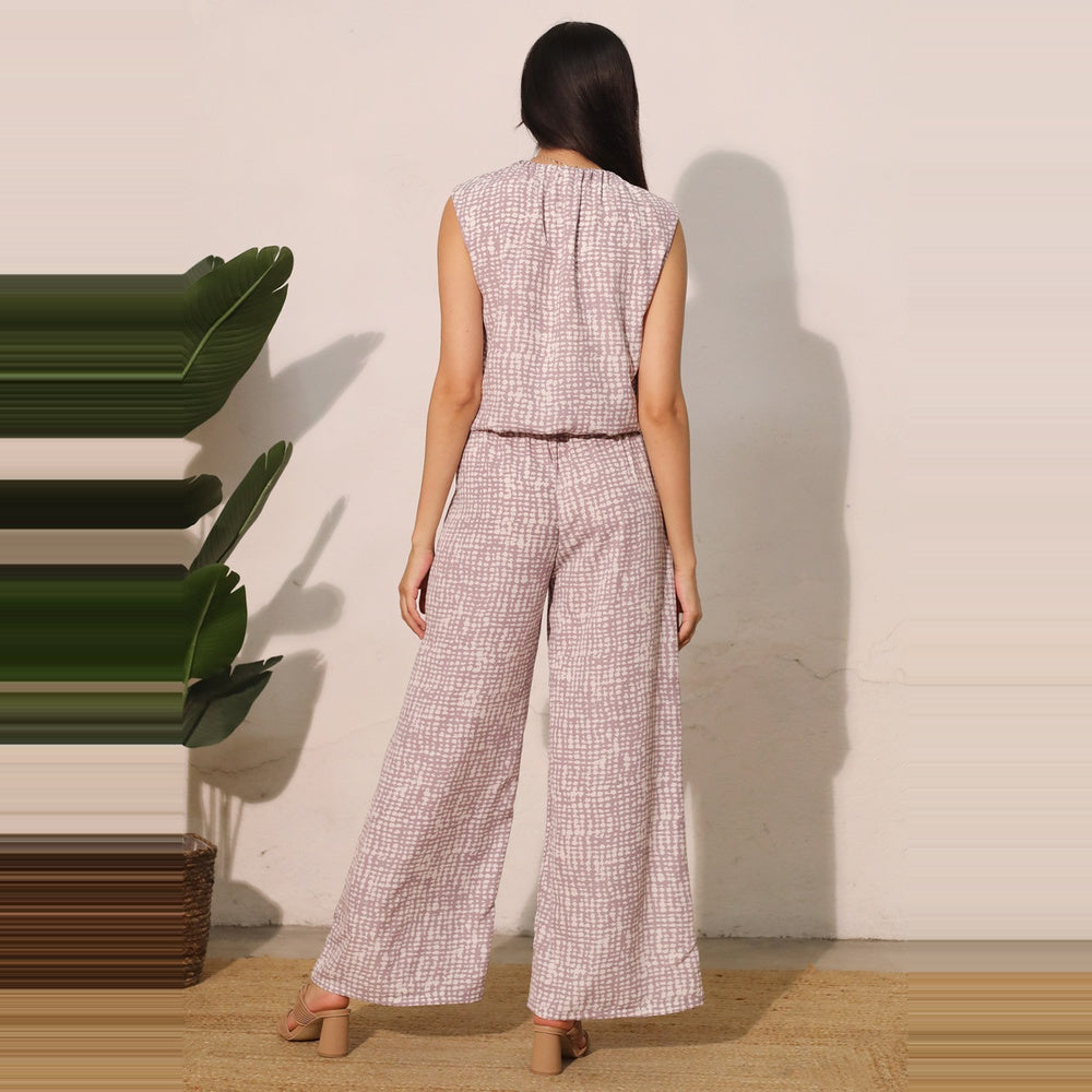 Pantalón de Cuadros con Bolsillos para Dama