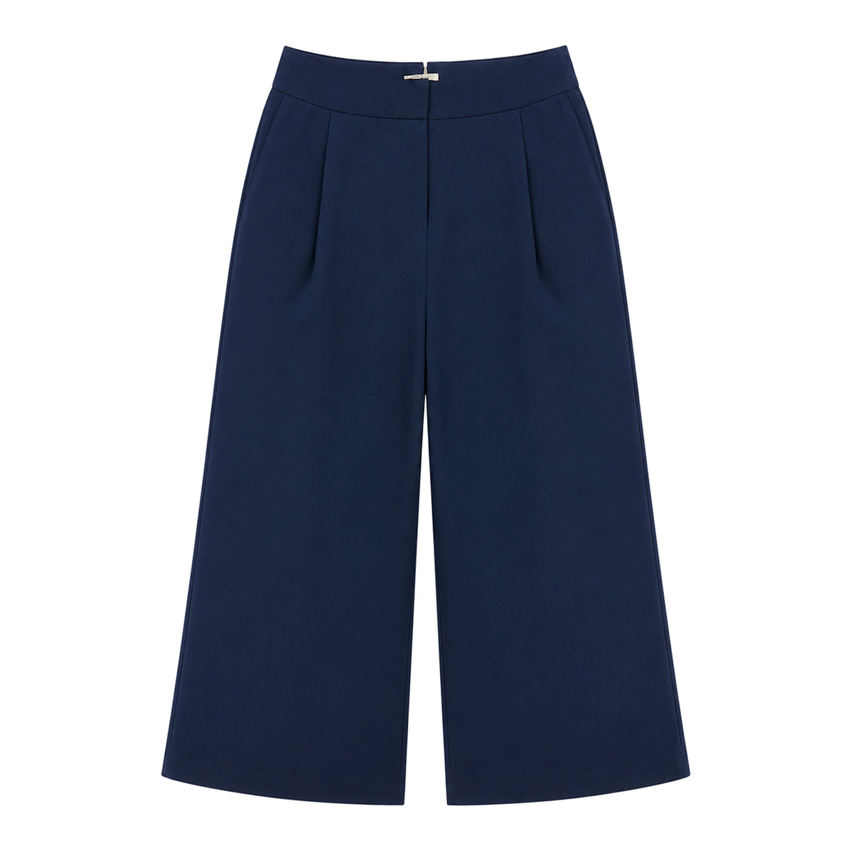 Olea | Pantalón Sastre Negro de Pierna Ancha para Dama