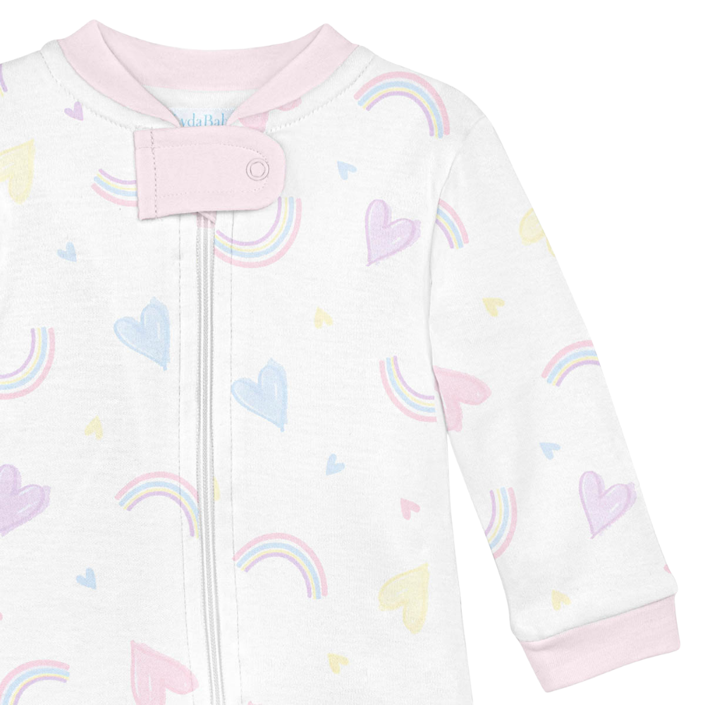 LydaBaby | Enterizo con Cierre Hearts And Rainbows para Bebé