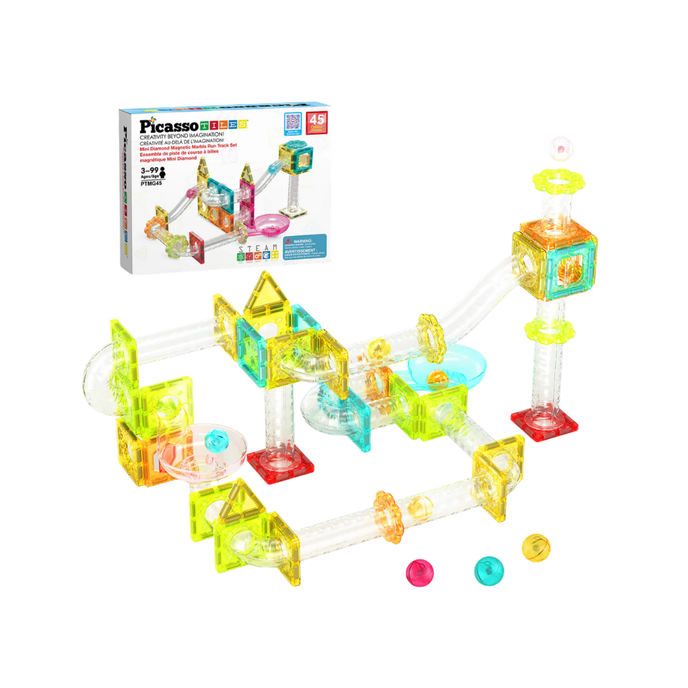 Picasso Tiles | Marble Run Azulejos Magnéticos 45 pc