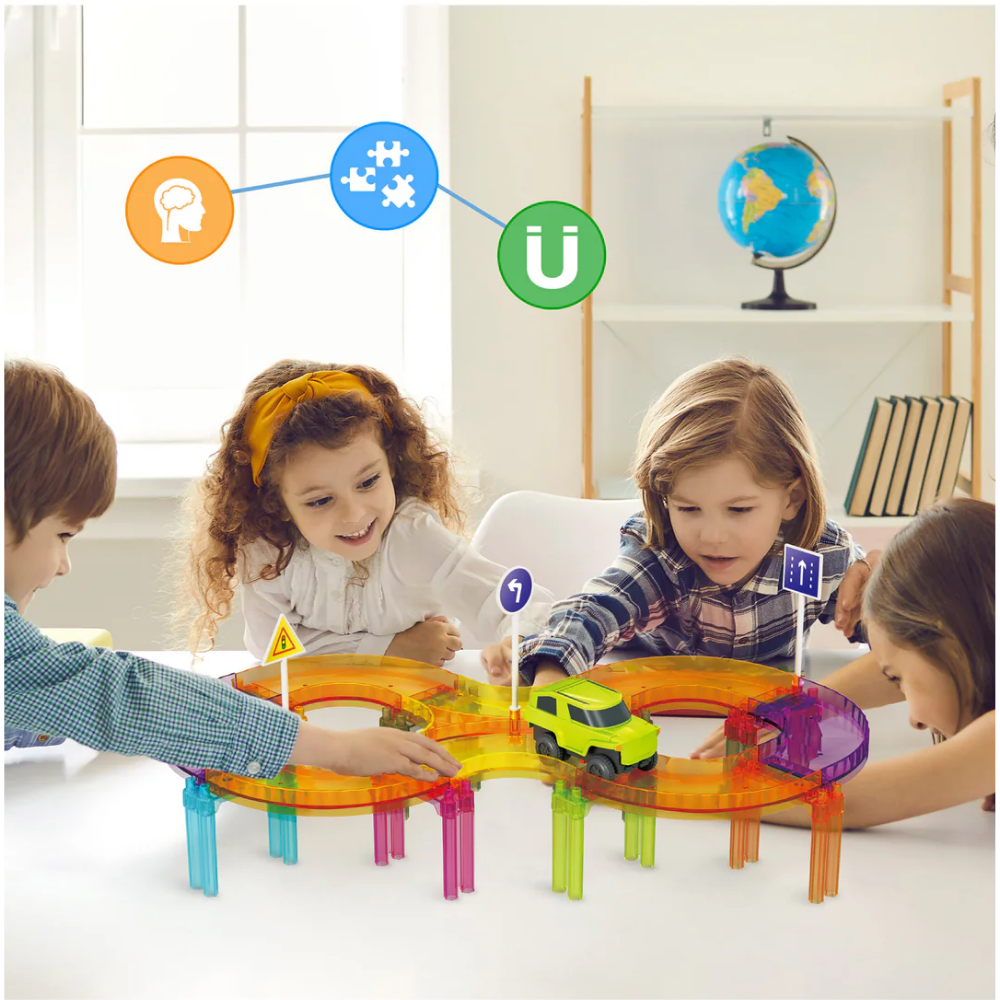 Picasso Tiles | Mosaicos Magnéticos para Pista de Carreras 40pc