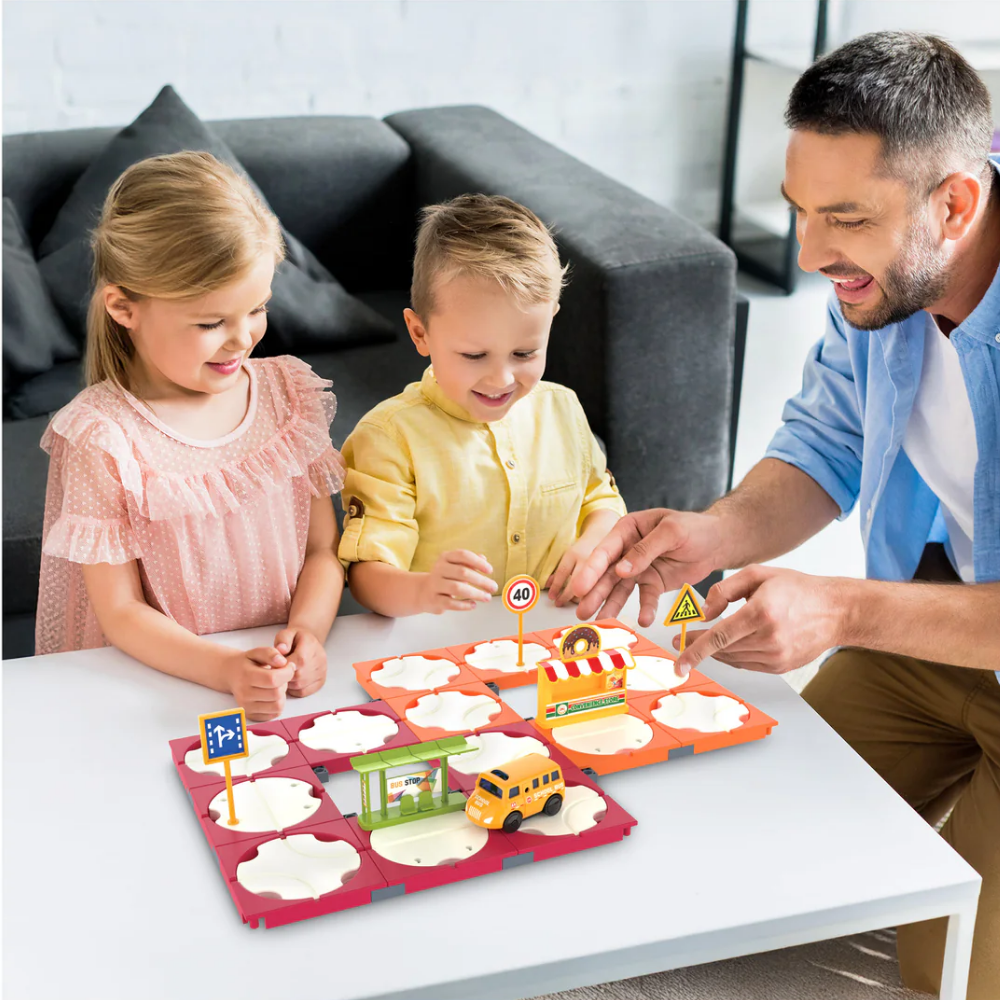 Picasso Tiles | Set de Bloques reversible para Pista de Carreras