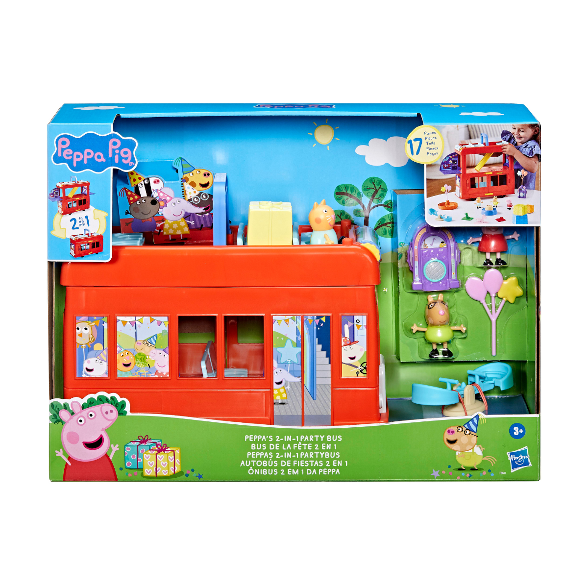 Peppa Pig Autobús de Fiestas 2 en 1