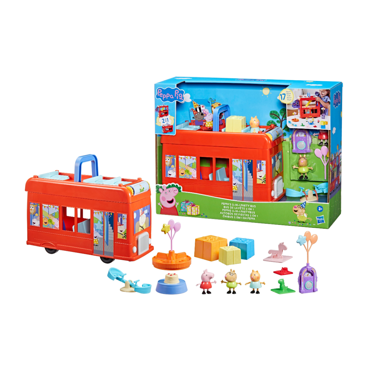 Peppa Pig Autobús de Fiestas 2 en 1