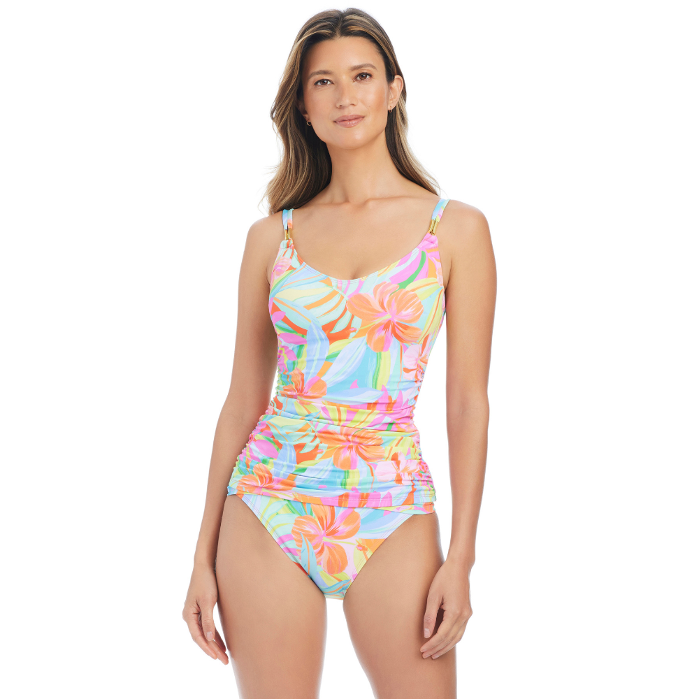 Vestido De Baño Tipo Brief Dama Bleu - vista frontal conjunto color Multi