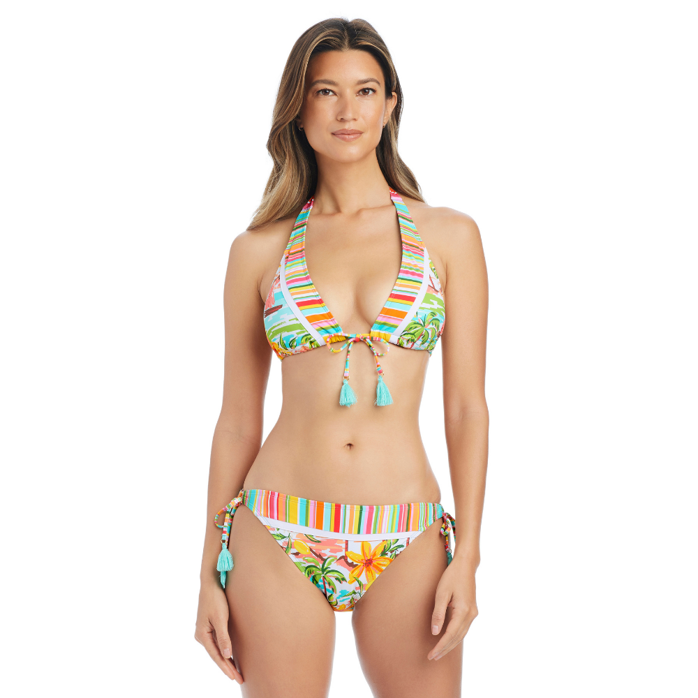 Vestido De Baño Halter Top Dama Bleu - color Cool Multi vista frontal