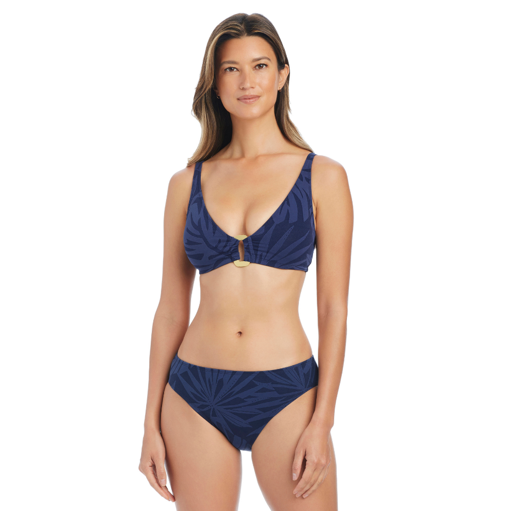 Vestido De Baño Halter Top Dama Bleu Midnight - conjunto Midnight vista frontal
