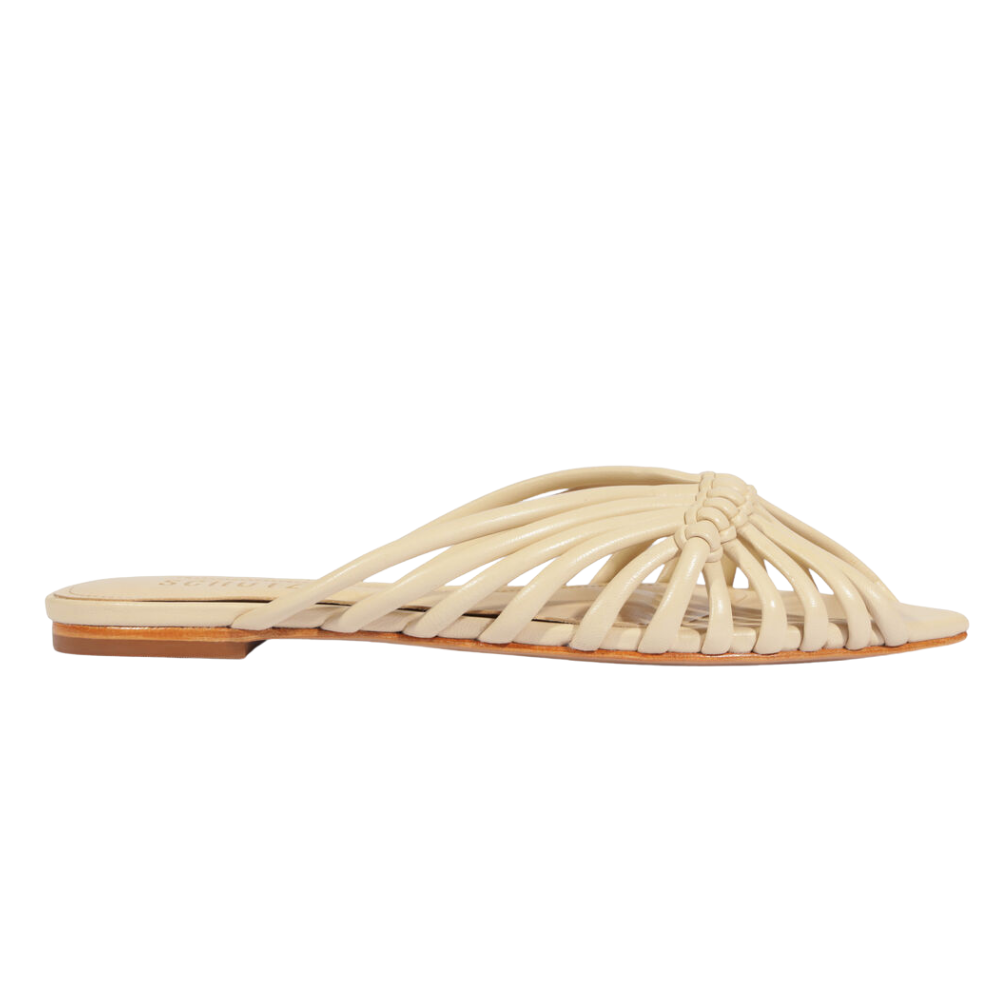 Schutz  |  Sandalia plana Schutz en tono neutro