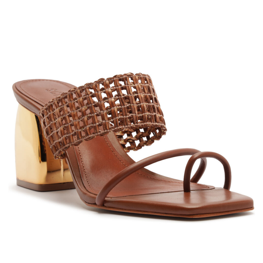 Schutz |  Mule de Tacón Medio con Pasador al Dedo