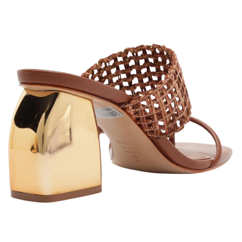 Schutz |  Mule de Tacón Medio con Pasador al Dedo