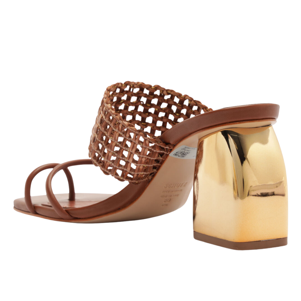 Schutz |  Mule de Tacón Medio con Pasador al Dedo