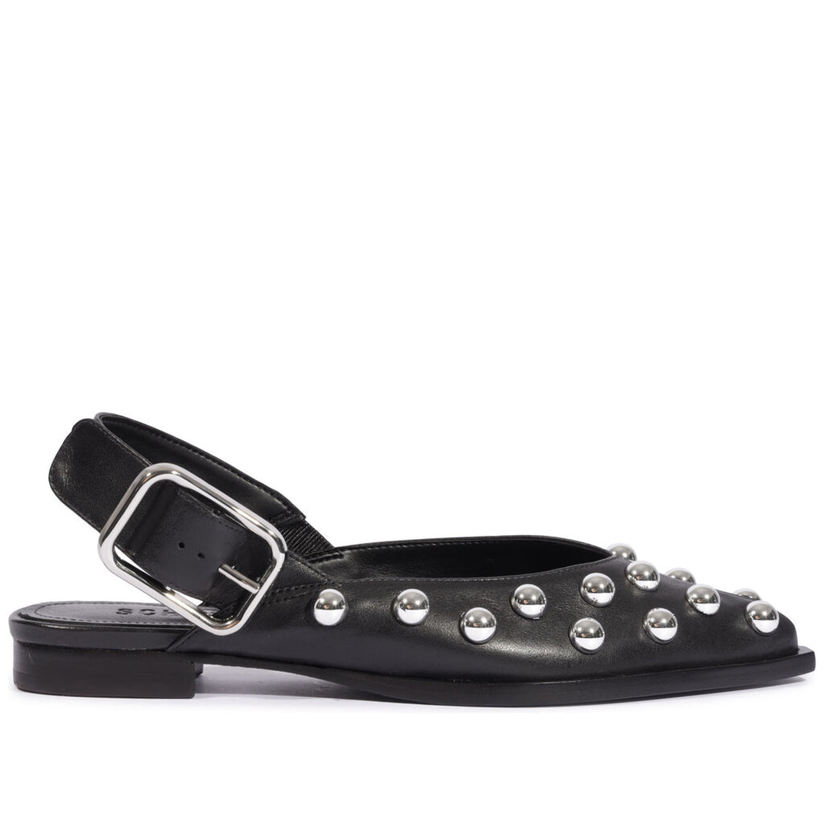Schutz | Bailarina slingback con esferas metálicas - Negro