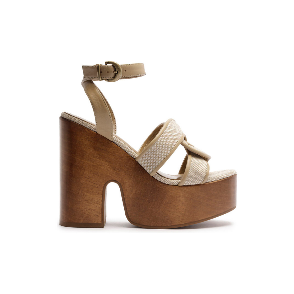Schutz |  Sandalia Plataforma con Cuña de Madera