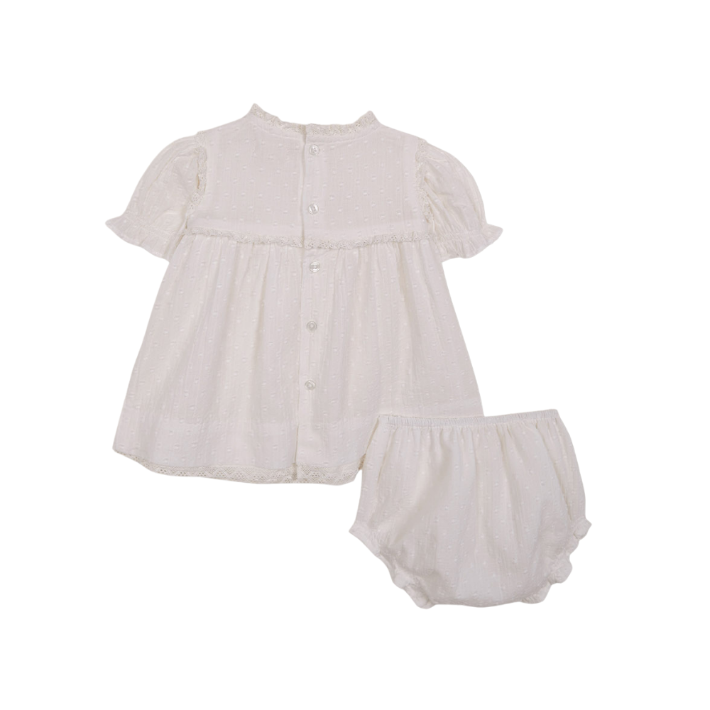 Gocco | Vestido Con Encaje para Niña Bebé