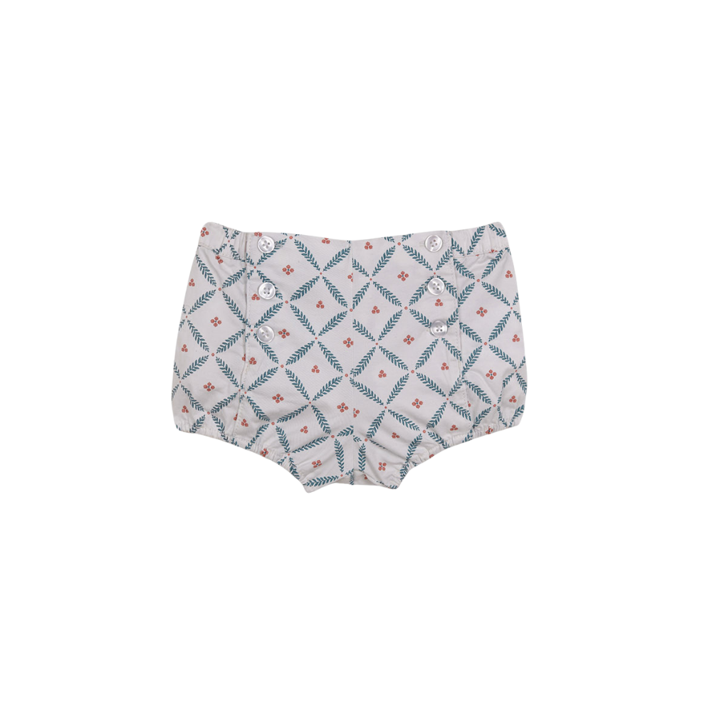 Gocco | Pantalón Corto con Estampado de Ramitas para Niña